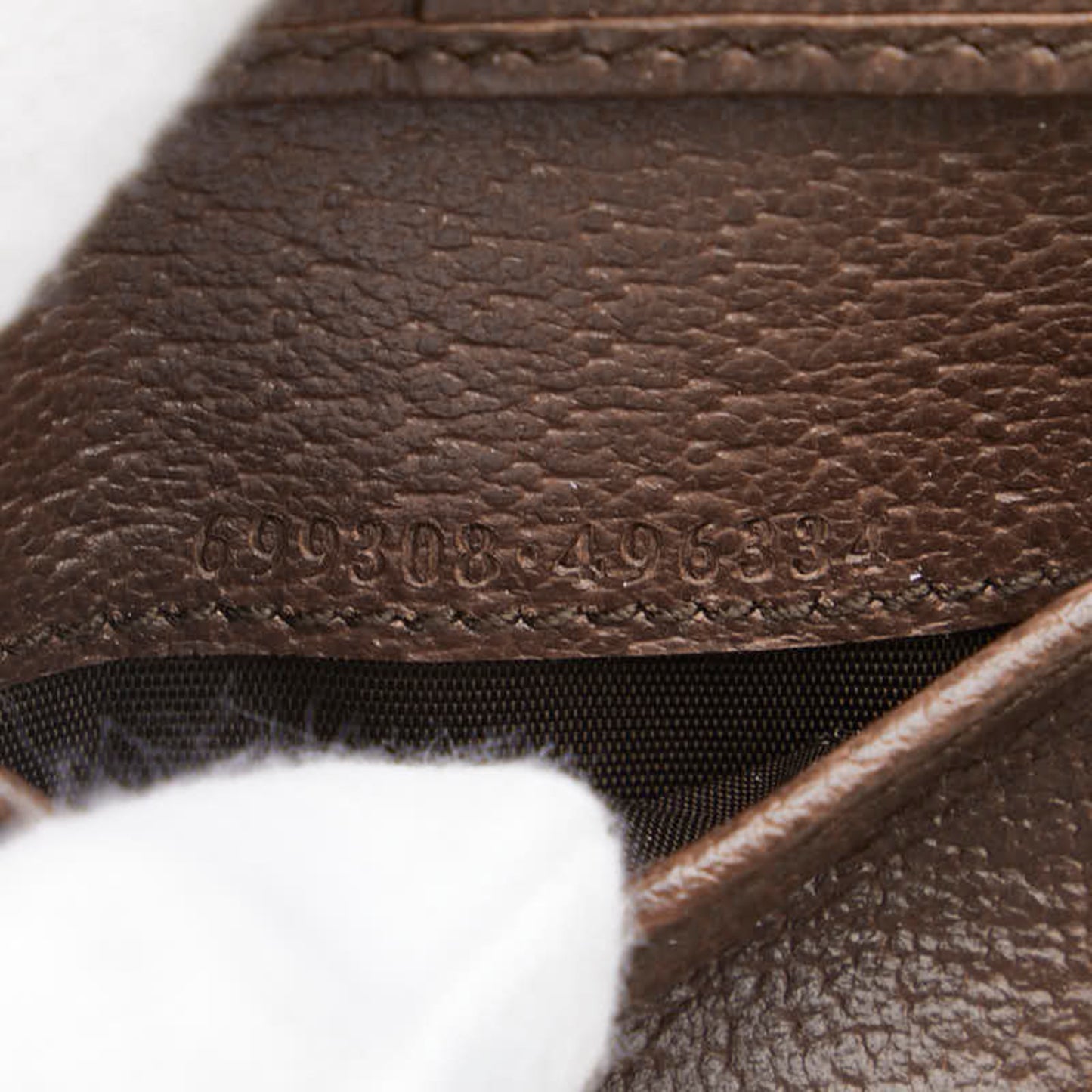 Gucci Jumbo GG Bifold Wallet 699308 Brown Canvas and Leather Women's GUCCI