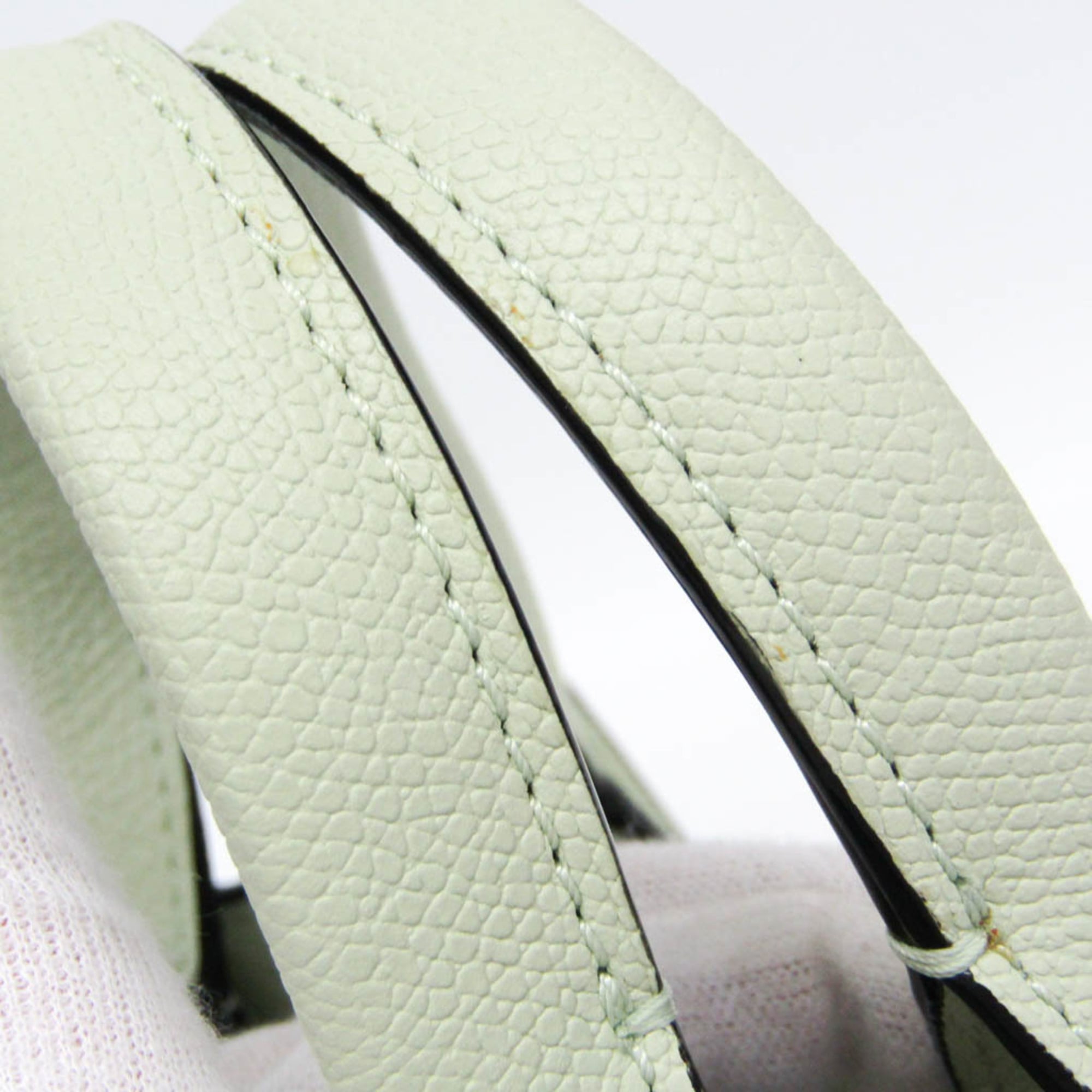 Valextra Boxy Micro WBBX0037028LRL99VN Women's Leather Handbag,Shoulder Bag Light Green — Like New