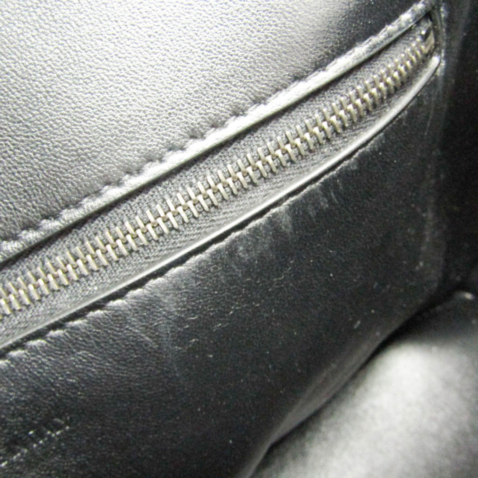 Balenciaga Downtown Medium 671354 Men,Women Leather Shoulder Bag Black — Like New