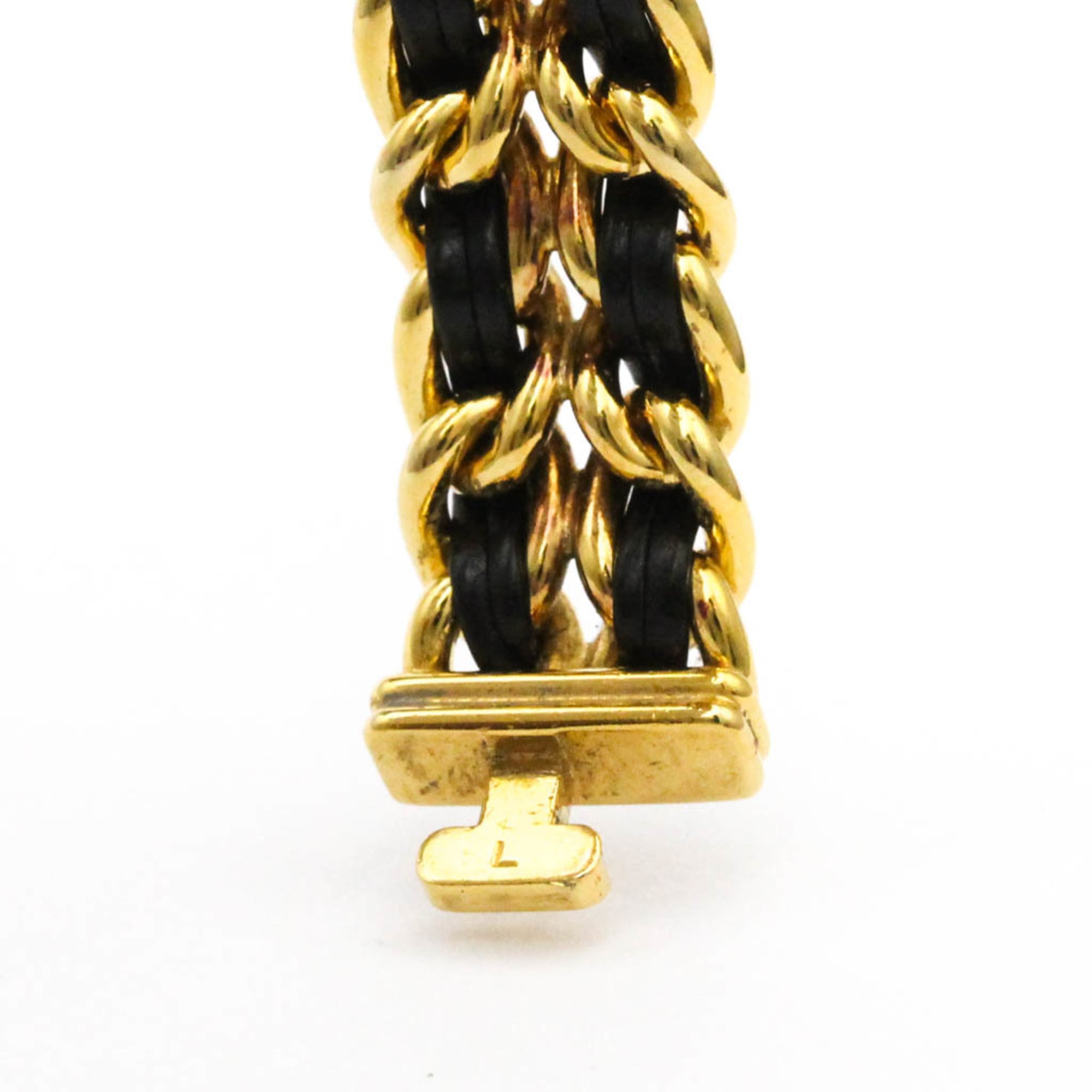 CHANEL Premiere Size L Gold Plated Quartz Ladies Watch H0001 — Good