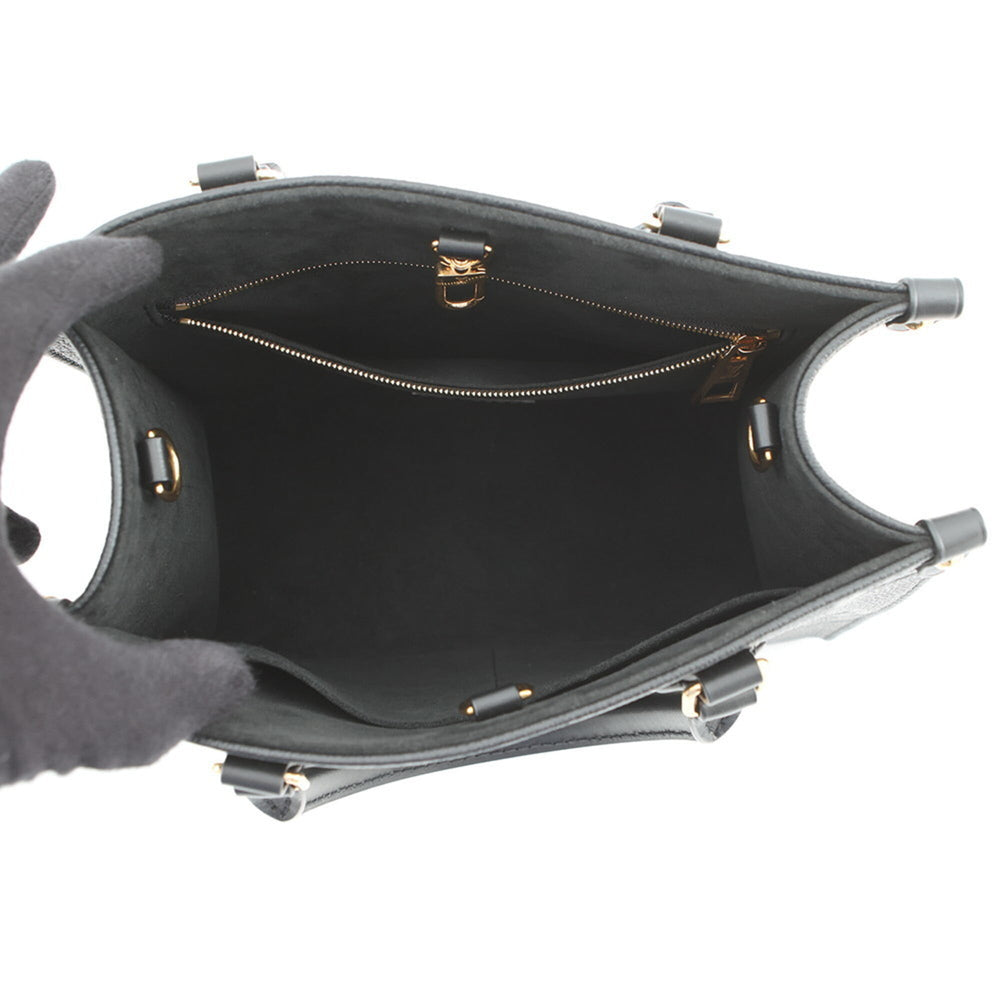 Louis Vuitton Monogram Empreinte OnTheGo PM Handbag M45653 Black 2-way LOUIS VUITTON — Like New