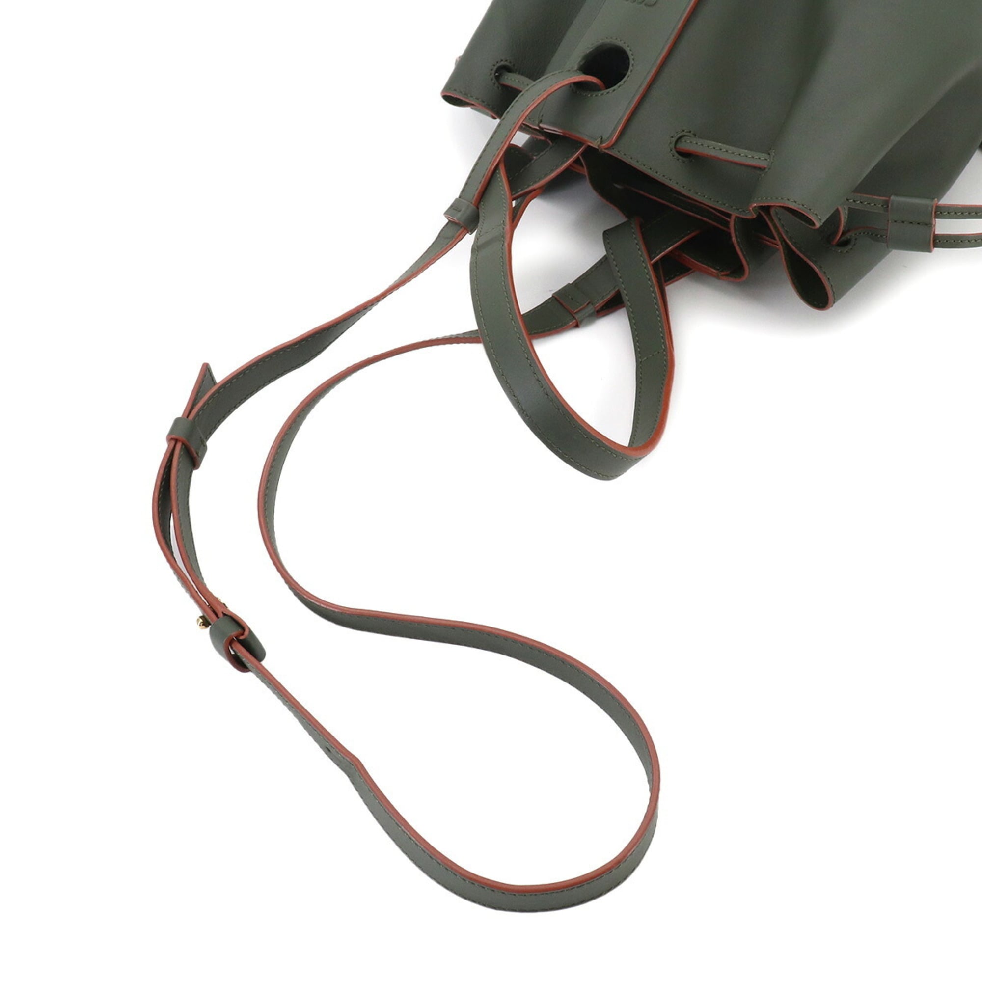Loewe Balloon Small Shoulder Handbag, Leather, Green, Gold Hardware — Like New
