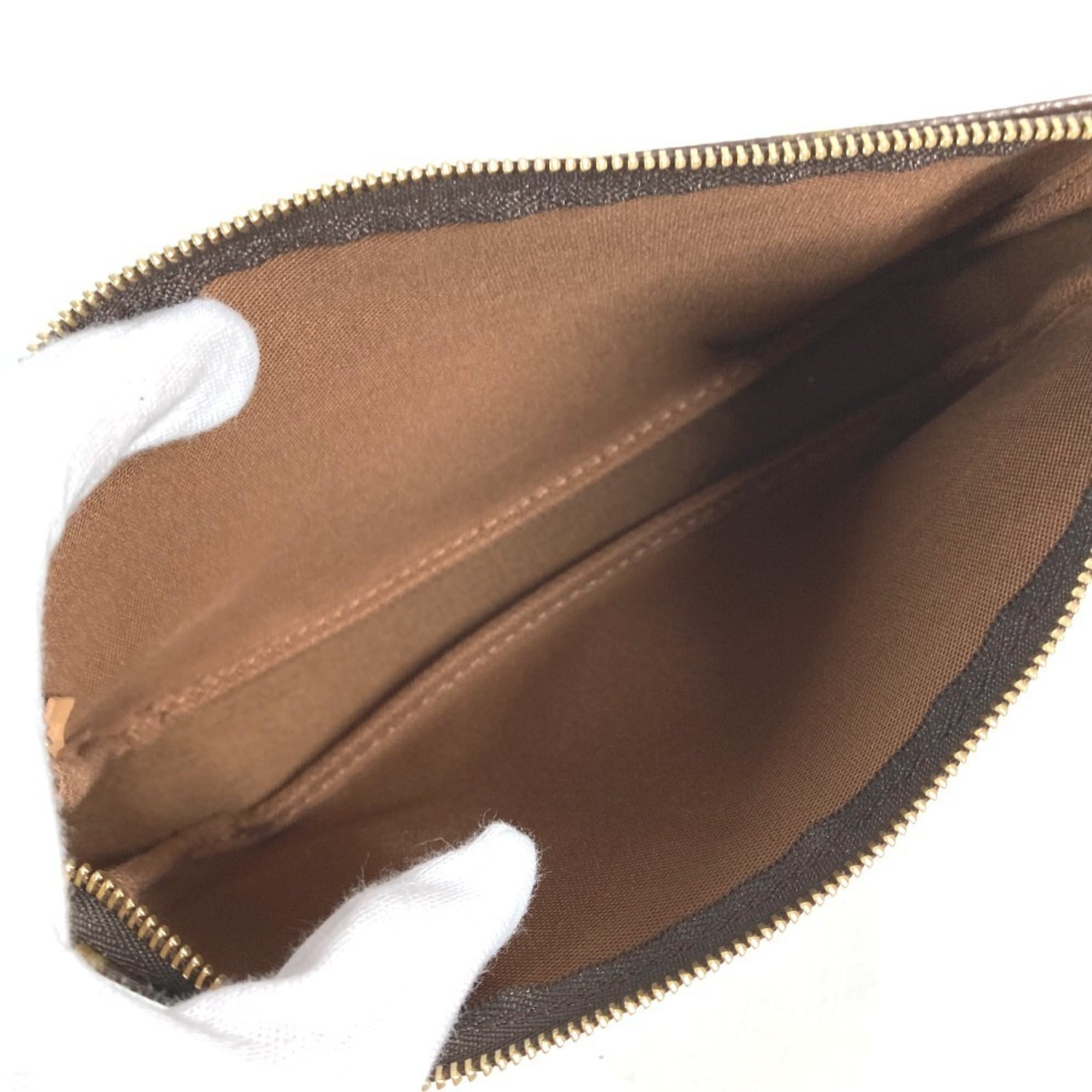 LOUIS VUITTON M51981 Monogram Panda Pochette Accessoires by Takashi Murakami. Accessory pouch, handbag, shoulder bag, canvas, women's, brown, like new — Like New
