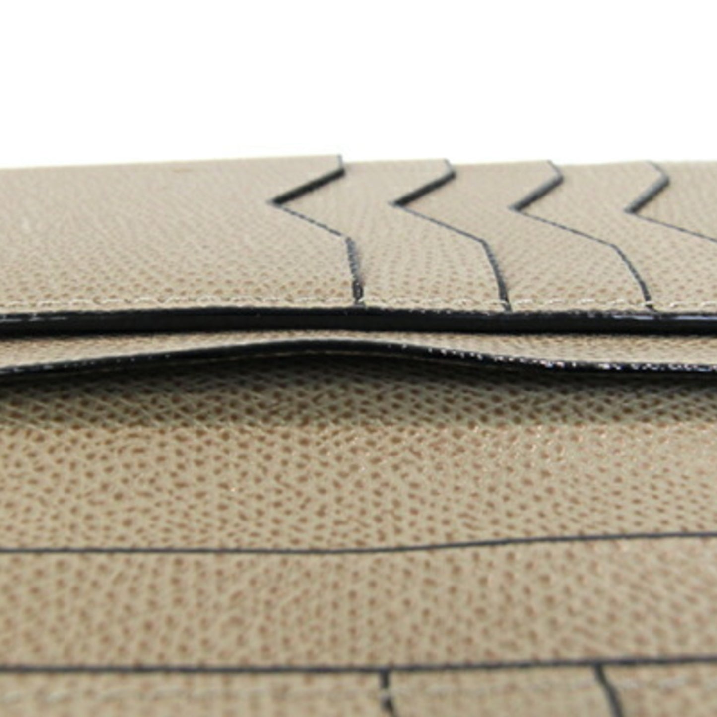 Valextra Bi-Fold Long Wallet Vertical 12 Cards SGNL0021028 Oyster Gray Leather Men's Women's