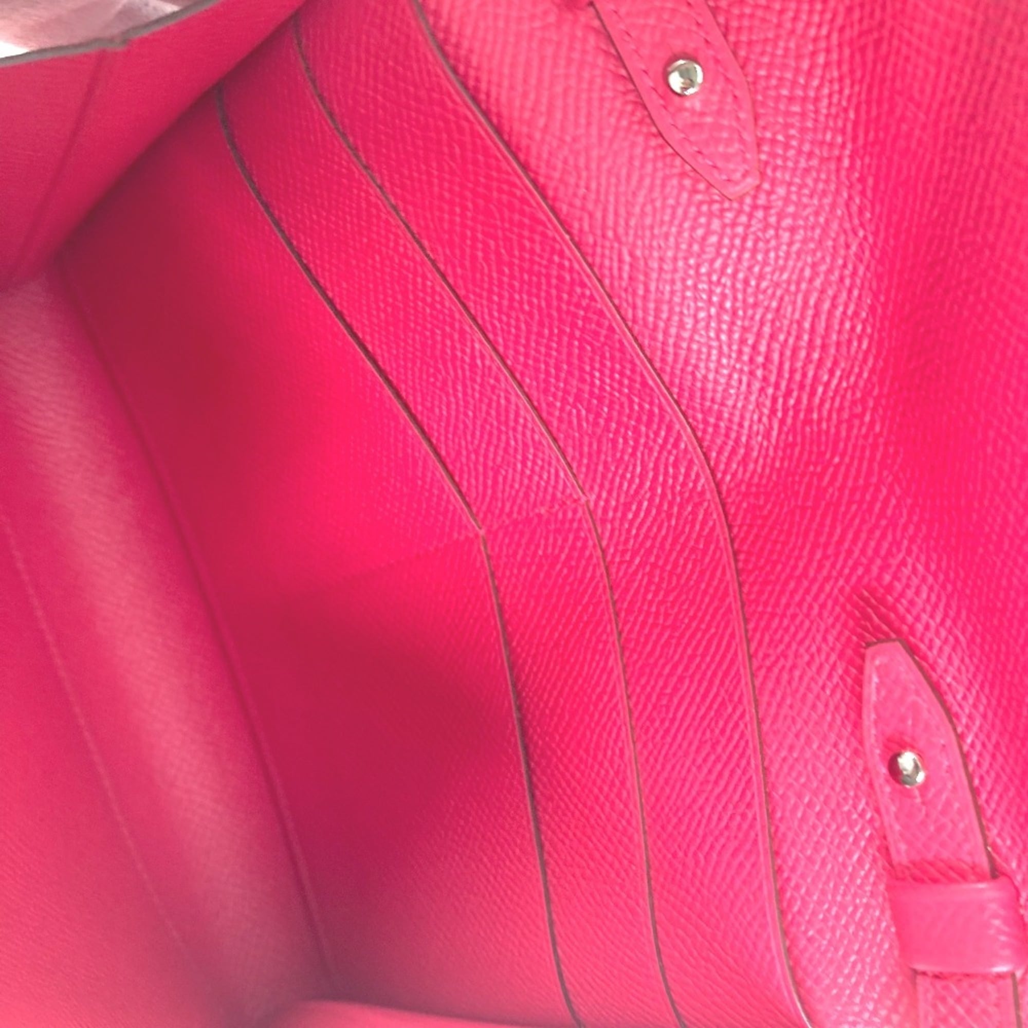 HERMES Hermes Bag Pochette Click 16 Crossbody Shoulder Epson Women's Rose Extreme Pink — Like New