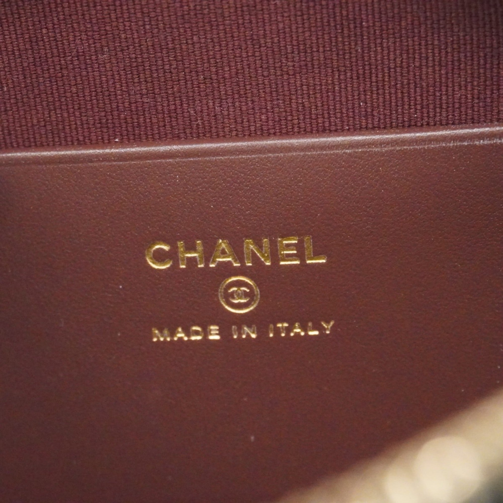 Chanel Matelasse Shoulder Bag with Chain, Caviar Skin, Black Champagne, Women's