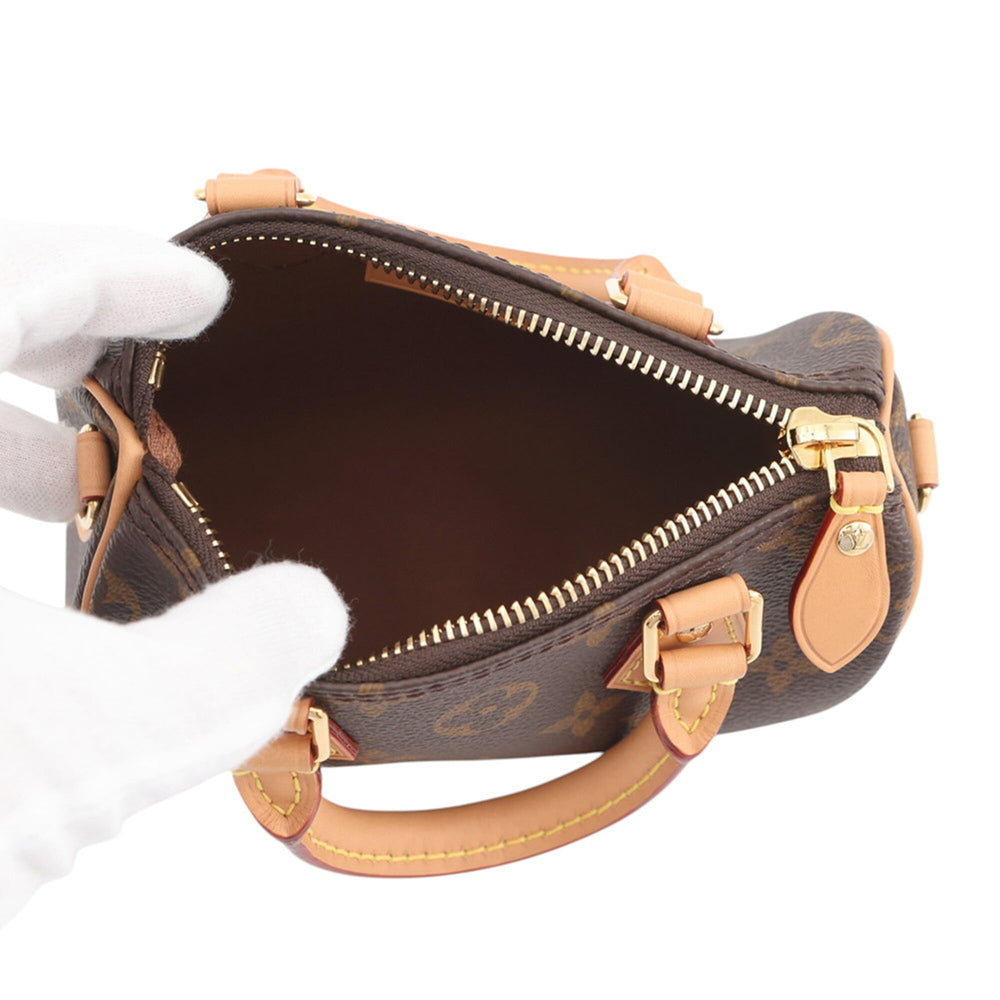 Louis Vuitton handbag Monogram Nano Speedy M81085 LOUIS VUITTON 2-way shoulder bag for women — Like New
