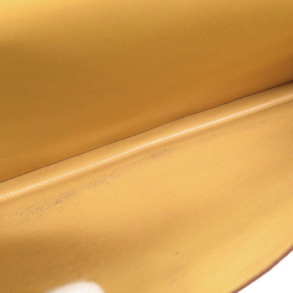 Excellent condition Hermès Bearn soufflet Vautadelact Paille long wallet, gold hardware, A stamp (made in 2017), 1218 HERMES