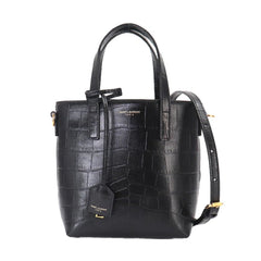 Saint Laurent Mini Toy 2-way Tote Shoulder Handbag Leather Black 712367 Gold Hardware Shopping — New - Store Return