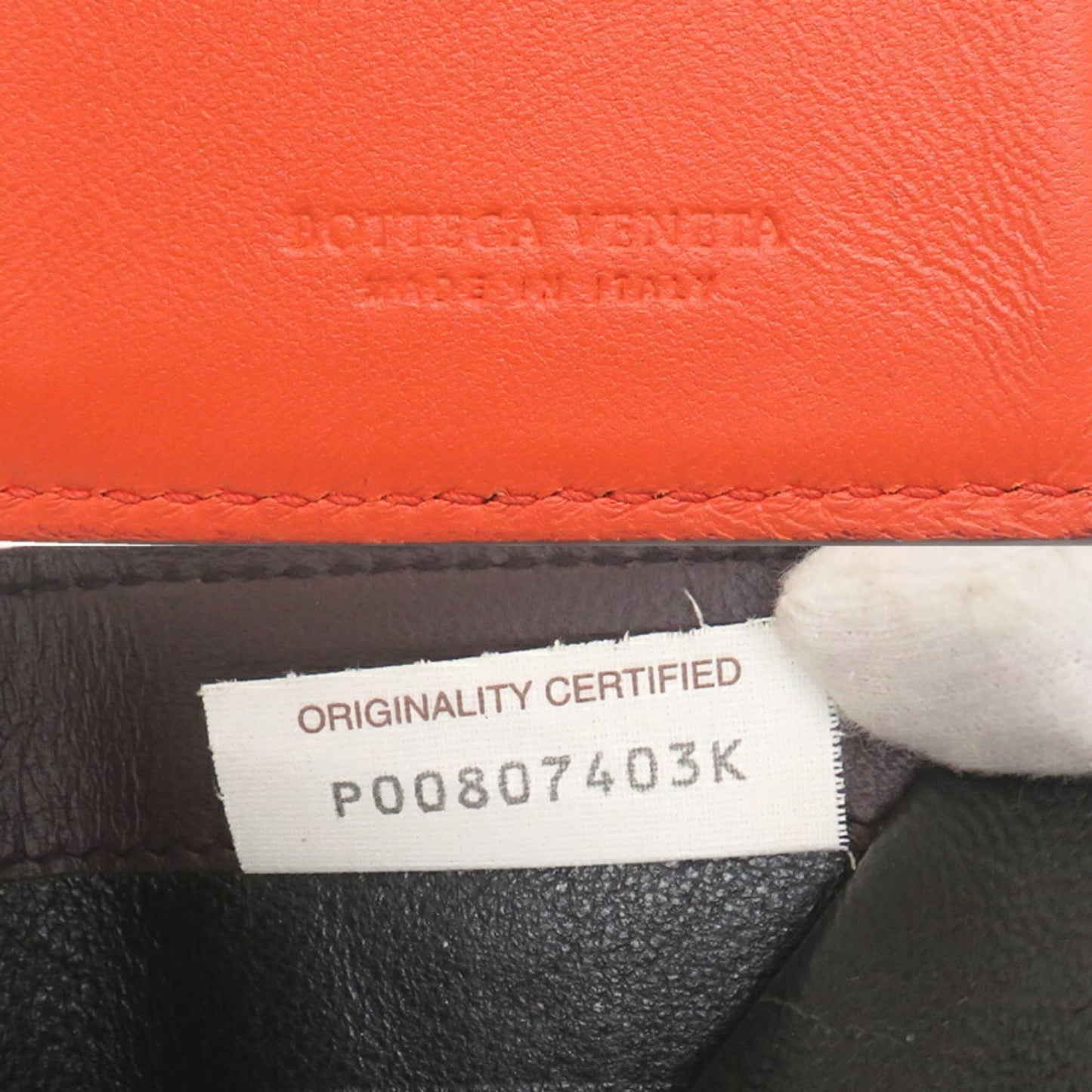 Bottega Veneta Treciato Compact Wallet Men's Tri-fold Leather in Bordeaux (Brown)