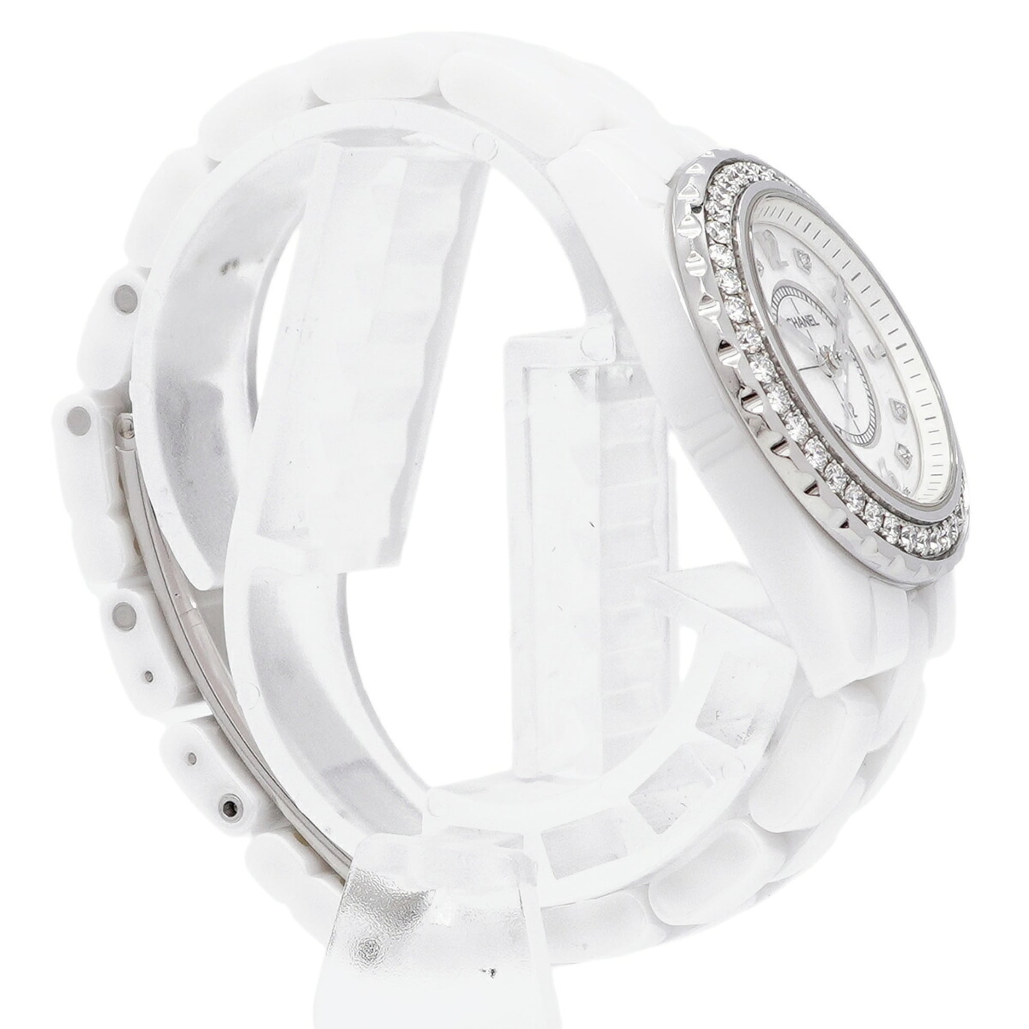 Chanel J12 Diamond H2572 White Dial Women's Watch — Good