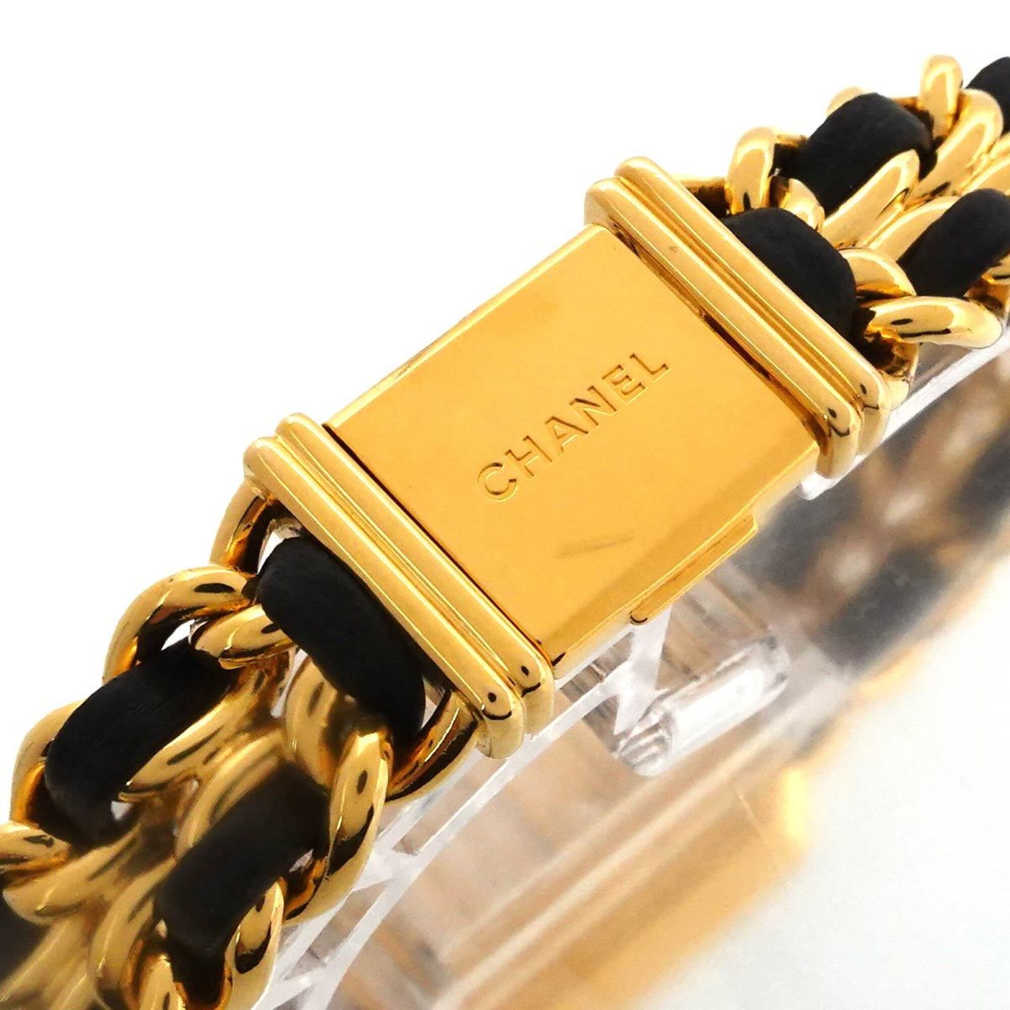 Chanel Premiere Large Size H0001 Women's Watch Black Gold Quartz — Very Good