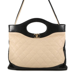 Chanel Matelassé handbag, Coco Mark, 31 Large, A57977, CHANEL 2-way shoulder bag, black, handbag for women — Like New