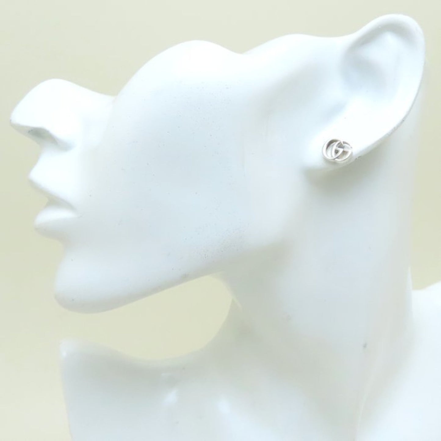 GUCCI Double G Flower Earrings in Mother of Pearl and 925 Sterling Silver, Women's, NA38341 294622