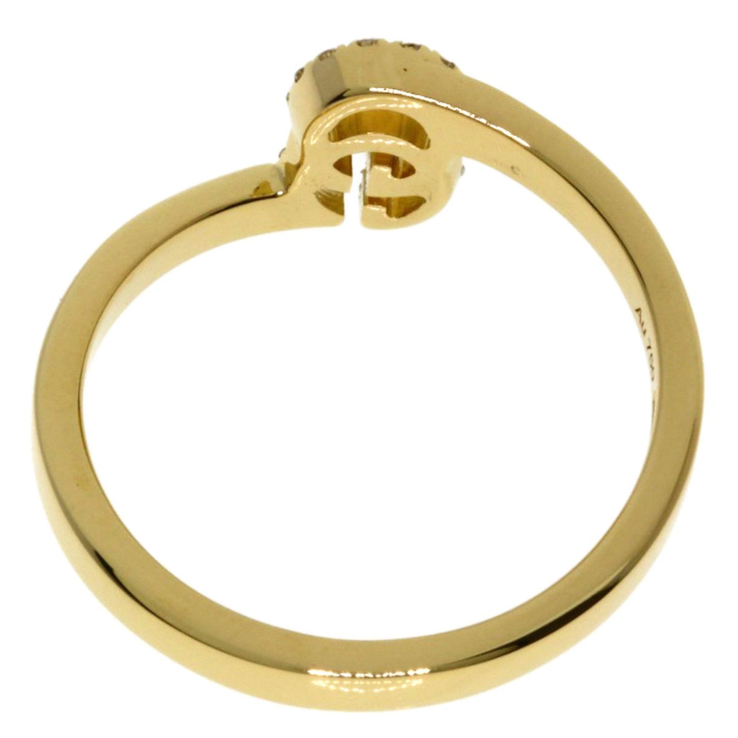 Gucci GG Running Diamond #7 Ring in 18K Yellow Gold for Women
