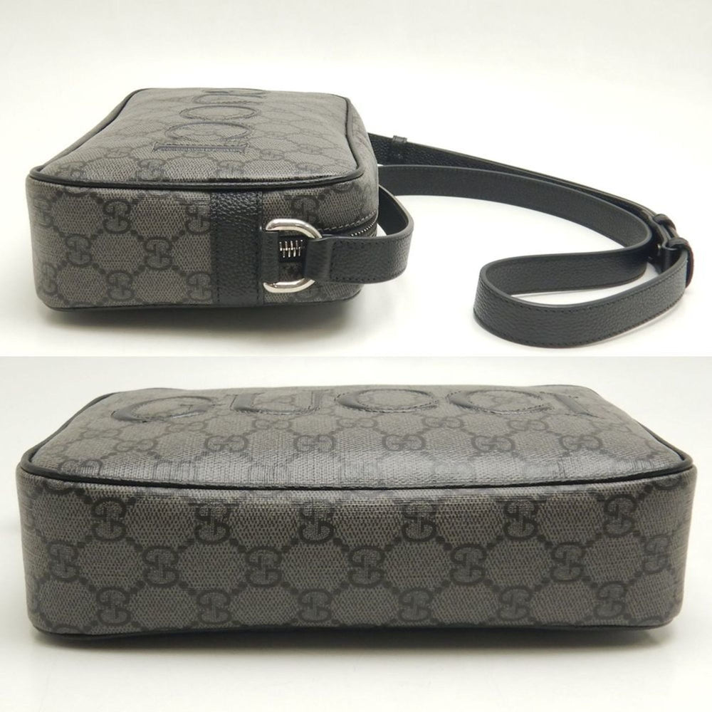 GUCCI Shoulder Bag 768391 GG Supreme Canvas Black 252514 — Like New
