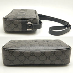 GUCCI Shoulder Bag 768391 GG Supreme Canvas Black 252514 — Like New
