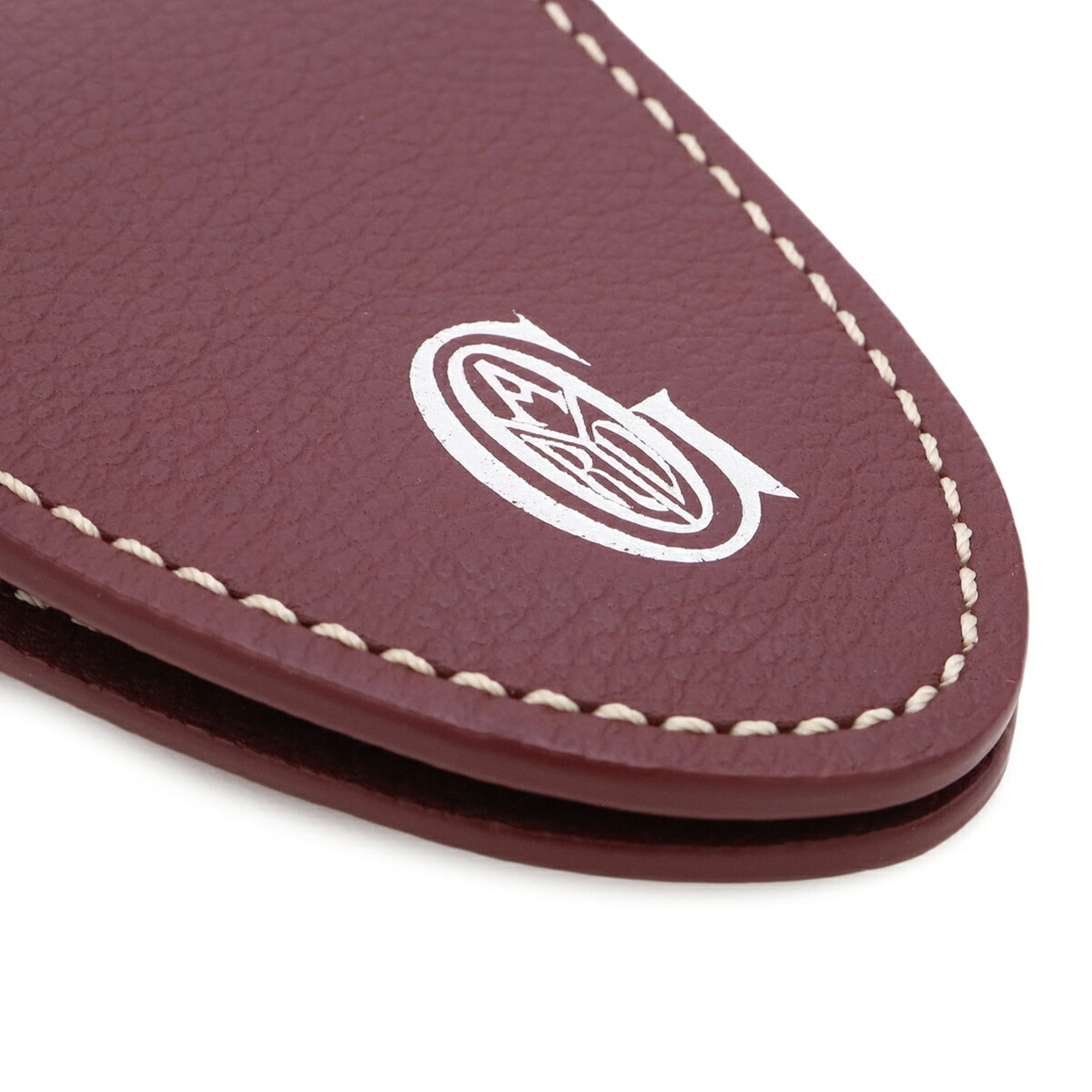 GOYARD Goyard Black Universal Handbag Clip Charm, Chevroche Calfskin Leather, Bordeaux — Like New
