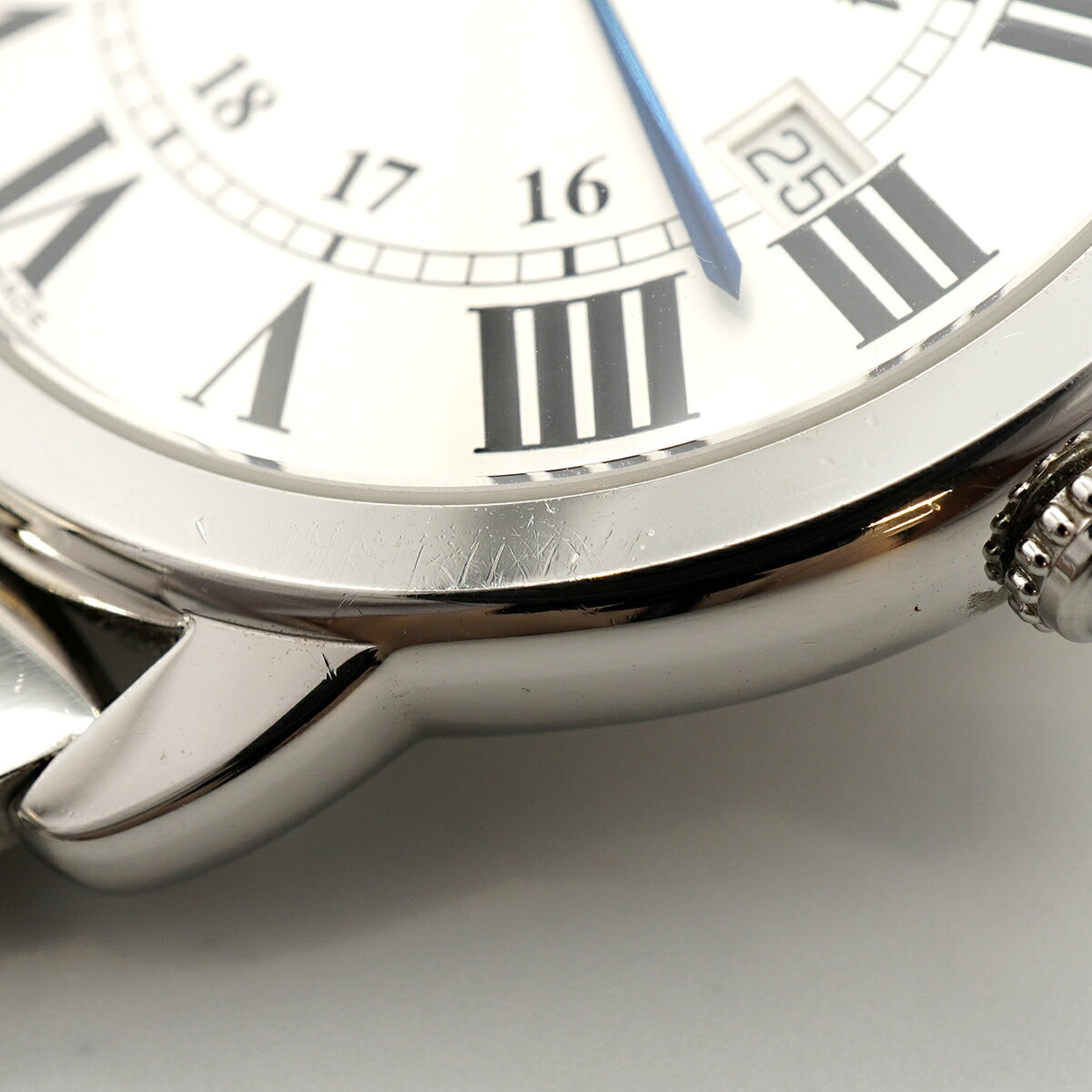Cartier Ronde Solo LM W6701005 Silver Dial Men's Watch — Good