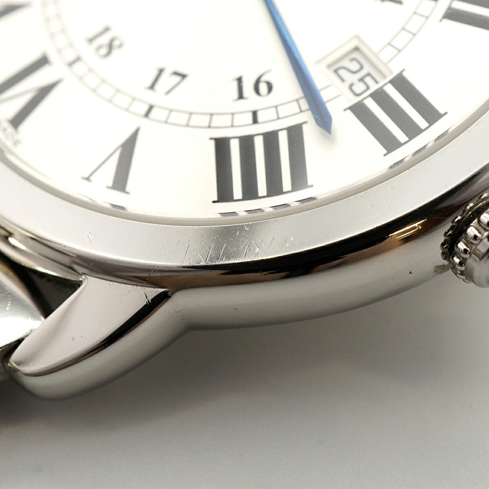 Cartier Ronde Solo LM W6701005 Silver Dial Men's Watch — Good