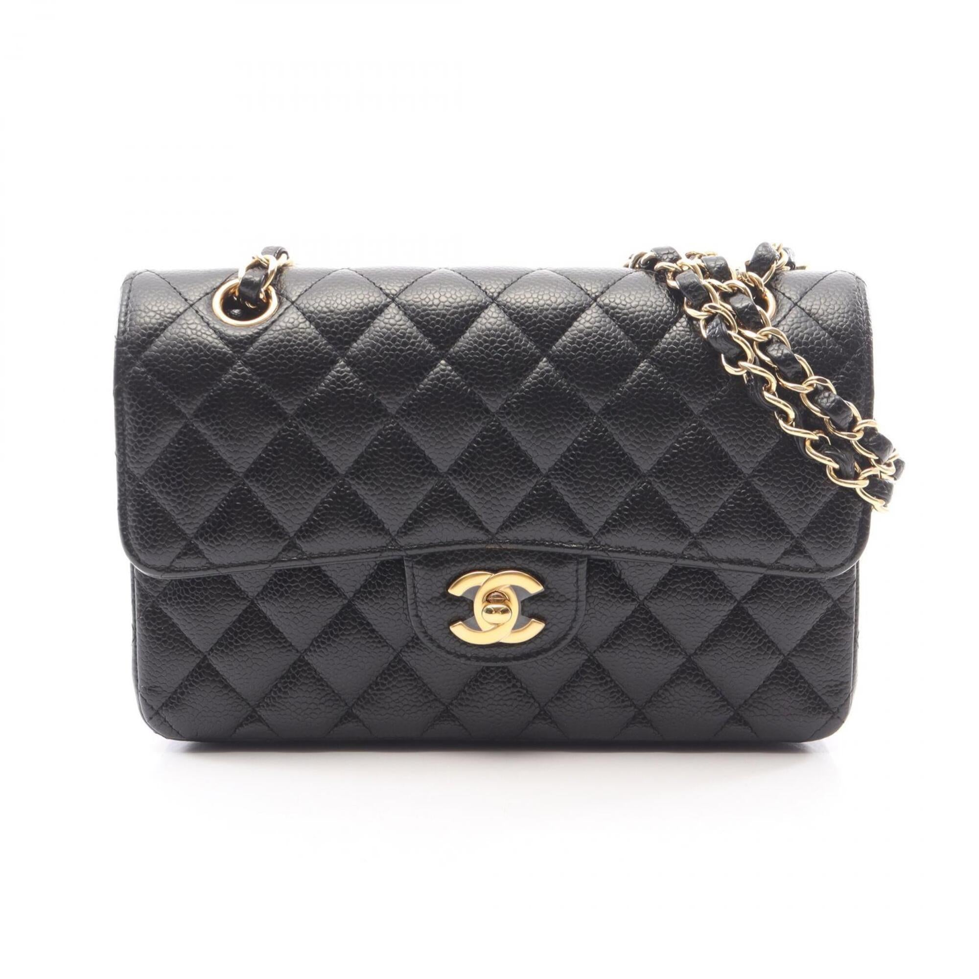 Chanel Matelassé Double Flap Shoulder Bag/Handbag, Caviar Leather (Grained Calfskin), Women's, Black, A01113 — New - Store Return