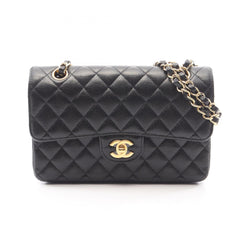 Chanel Matelassé Double Flap Shoulder Bag/Handbag, Caviar Leather (Grained Calfskin), Women's, Black, A01113 — New - Store Return