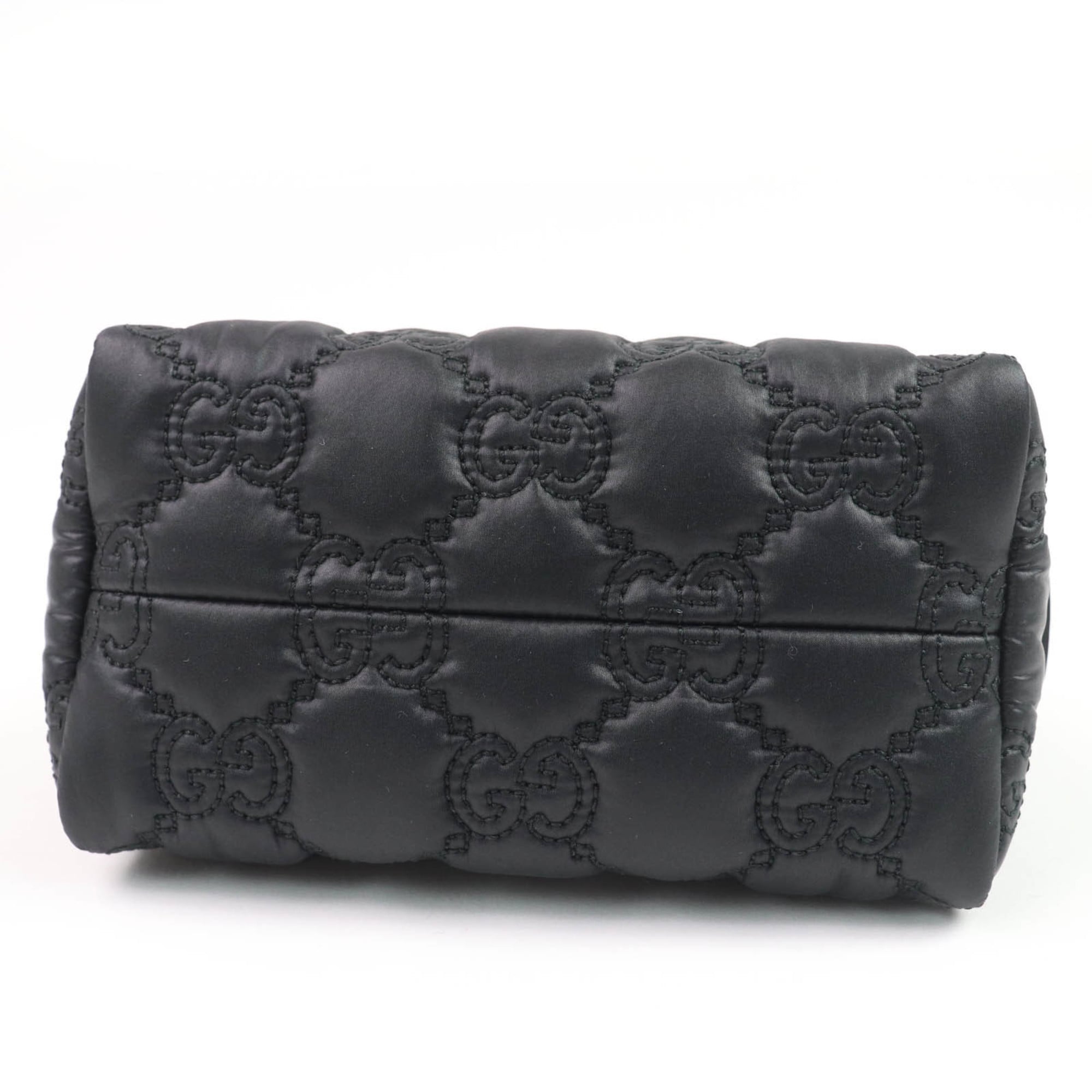 GUCCI 72604 GG Marmont Makeup Pouch, Small Item Black and Purple, Box Dust Bag Included, Made in Italy, Women's — Like New