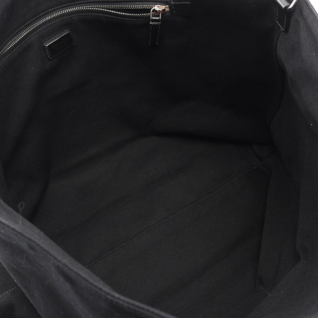 Prada Drill Tote Bag, Canvas, Women's, Black, 2VG081