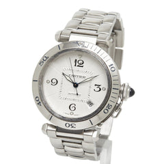 Cartier Pasha de Pronger W31040H3 Automatic Watch, White Dial, Stainless Steel, Men's CARTIER — Good