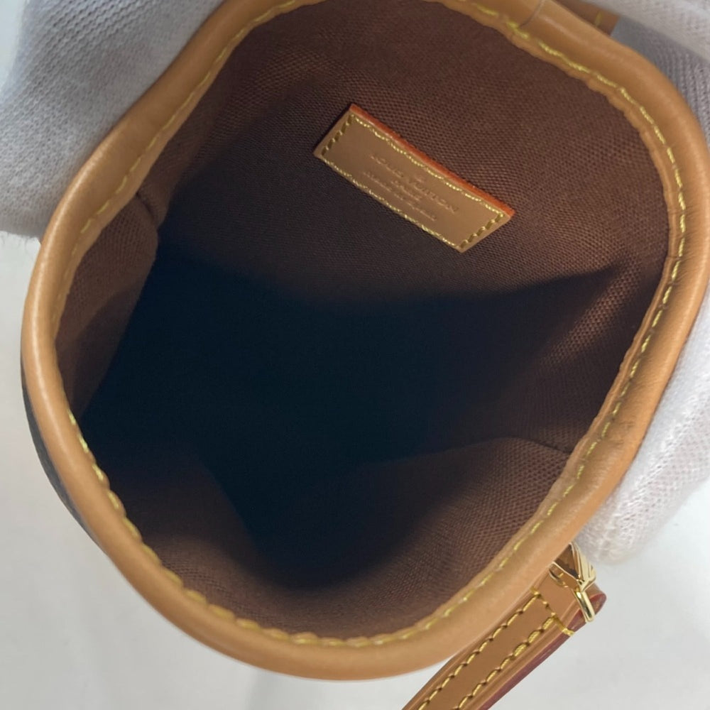 LOUIS VUITTON M80874 Monogram Fold Me Pouch Shoulder Bag Canvas Women's Brown E-241004-4 — Like New