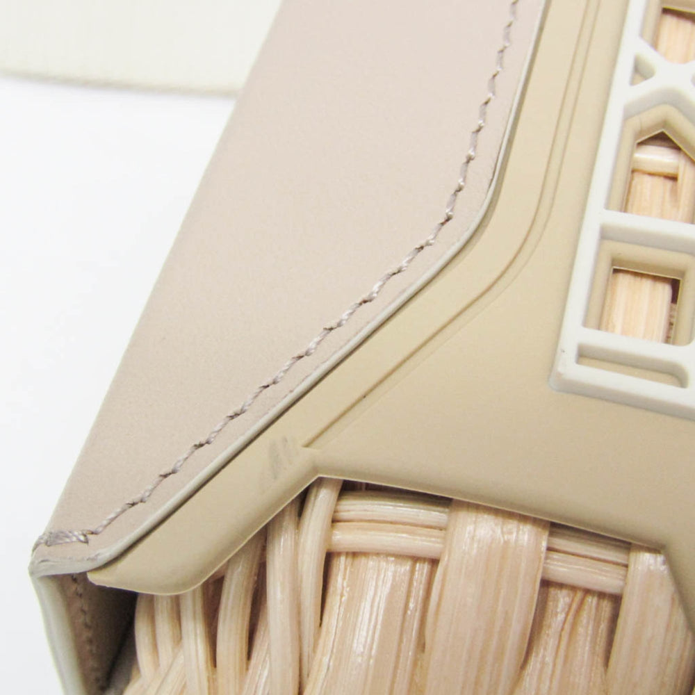 Christian Dior Sahara Basket Bag Women's Rattan,Leather Shoulder Bag Beige — Like New