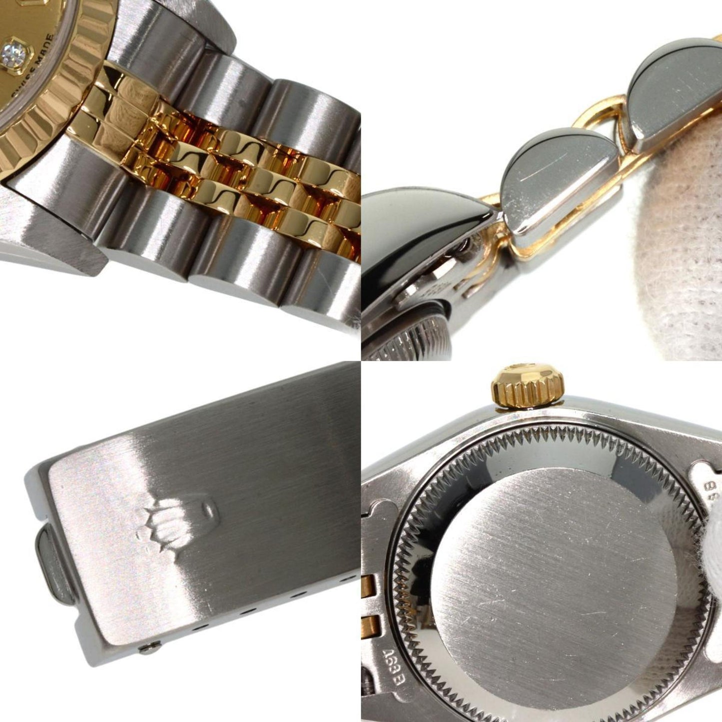 Rolex 79173G Datejust 10P Diamond Watch Stainless Steel SSxK18YG Ladies ROLEX