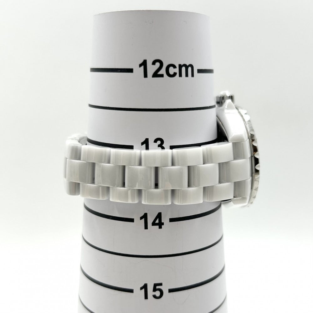 Chanel Men's J12 Mirror Watch 33mm White Dial Quartz Ceramic H4861 — Very Good