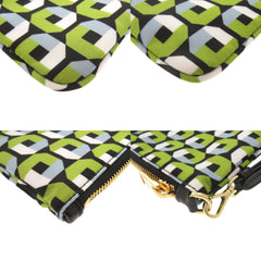 Like New Prada Nylon Green Handbag Pouch 1289PRADA — Like New