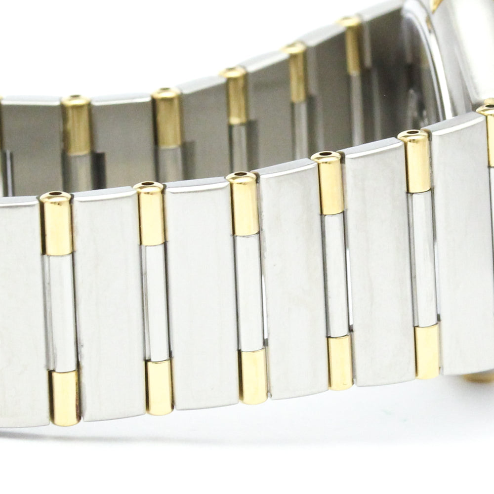 OMEGA Constellation 18K Gold Steel Quartz Mens Watch 1312.10 Polished — Very Good