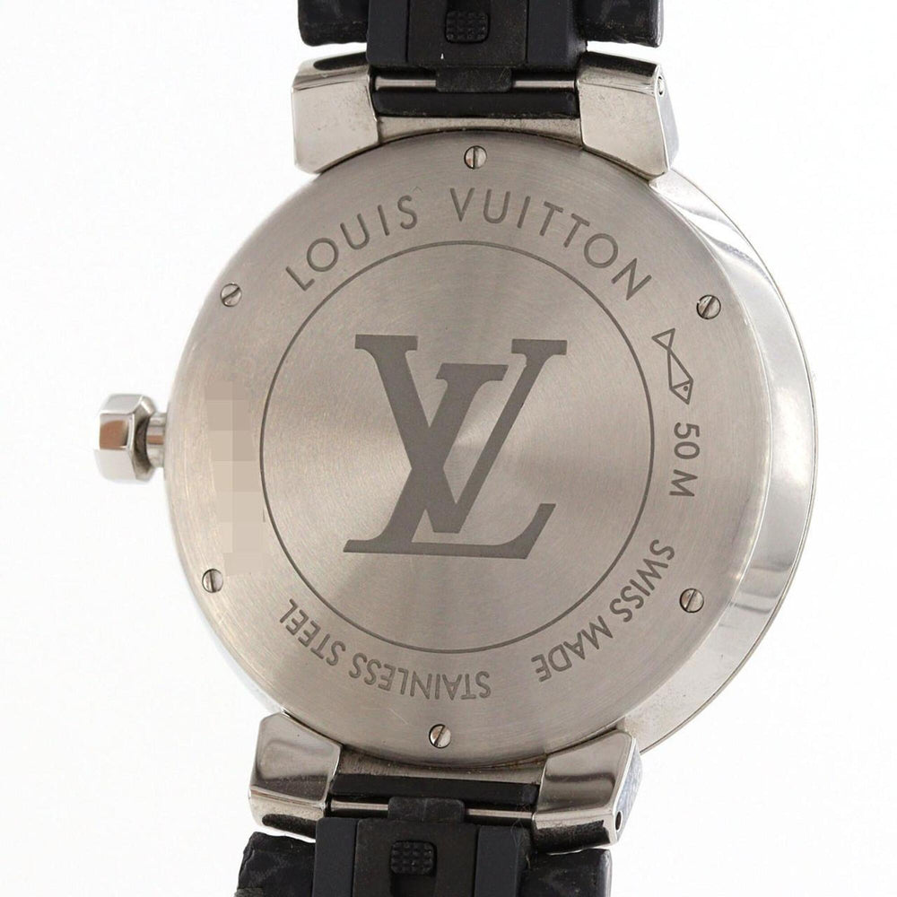 Louis Vuitton Tambour Slim Monogram Q1DM0 SS Quartz Watch — Good