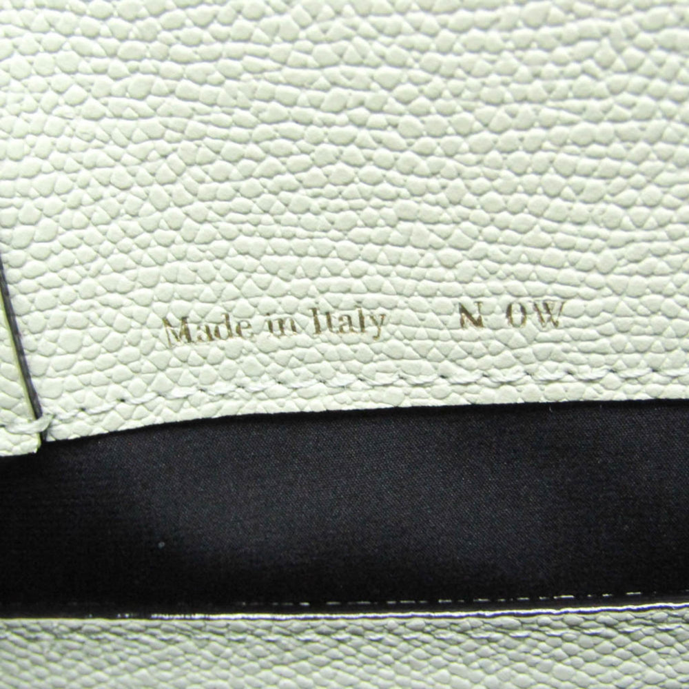 Valextra Boxy Micro WBBX0037028LRL99VN Women's Leather Handbag,Shoulder Bag Light Green — Like New
