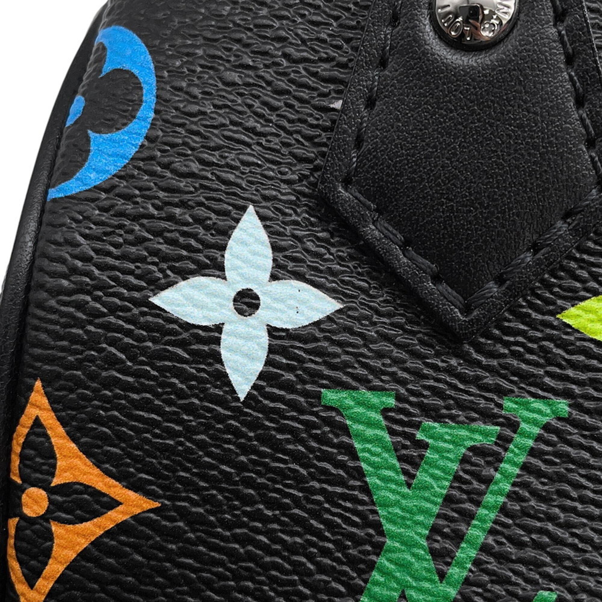 Louis Vuitton handbag, Monogram Multicolor LV X™ Nano Speedy M13406, 2-way design by Takashi Murakami, black, handbag for women, LOUIS VUITTON — Like New