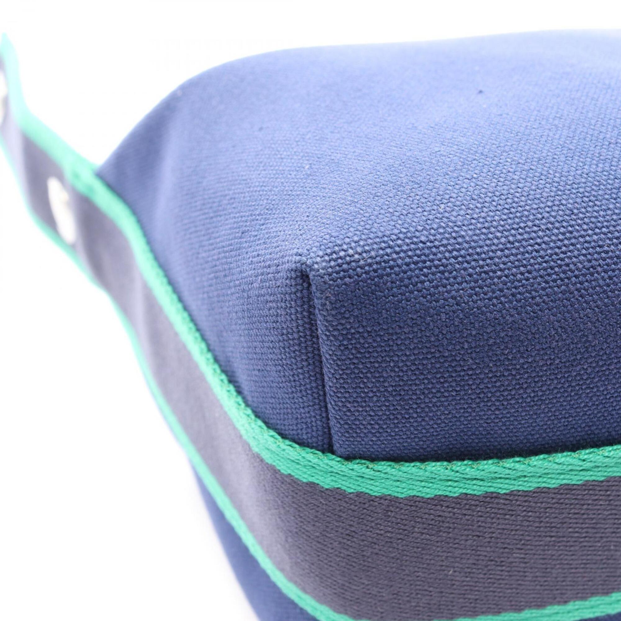 Hermes Bride à Bracque PM Handbag, Canvas, Women's, Blue/Green, Marine, H104222M 03 — New - Store Return