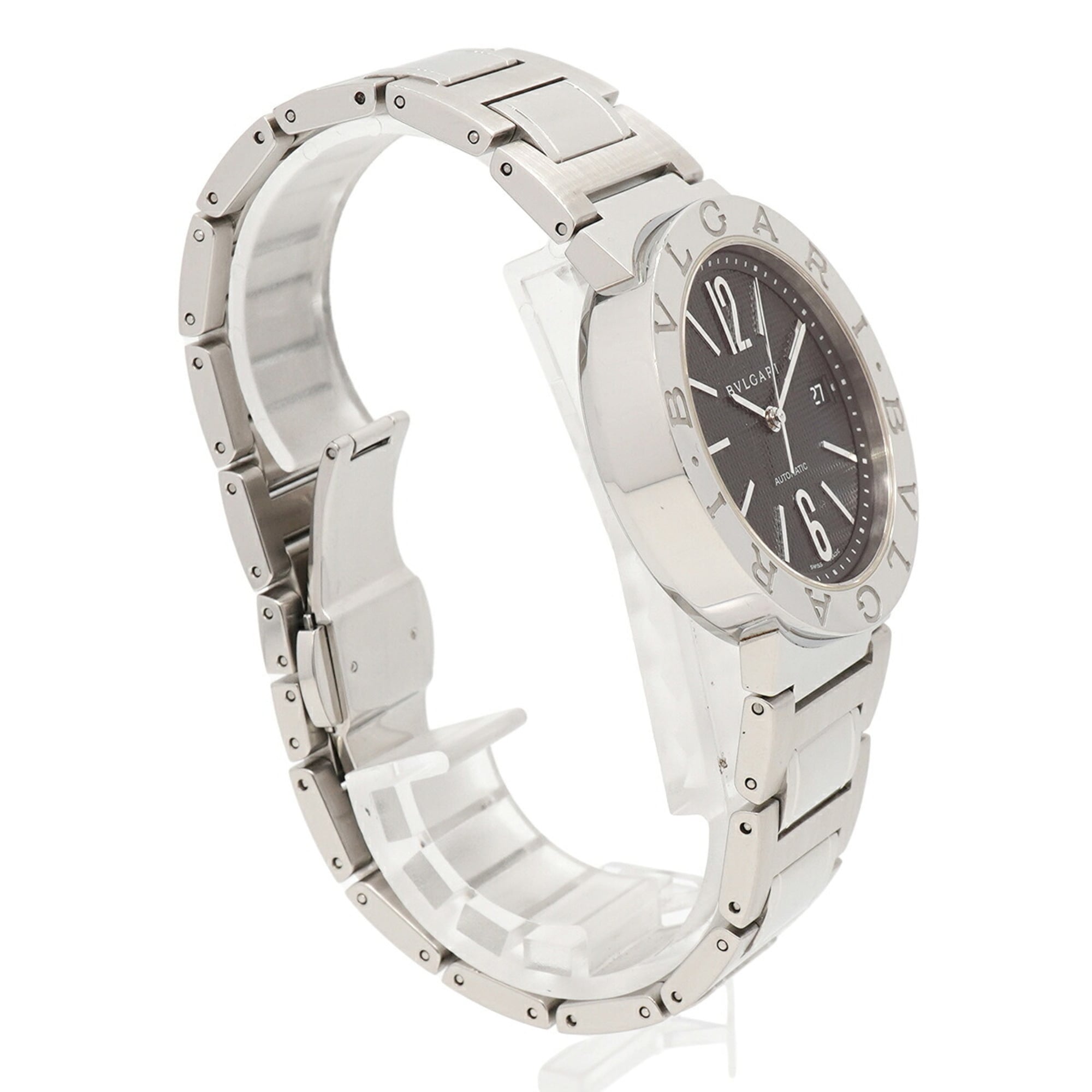 Bvlgari BB38SS Black Dial Men's Watch — Good