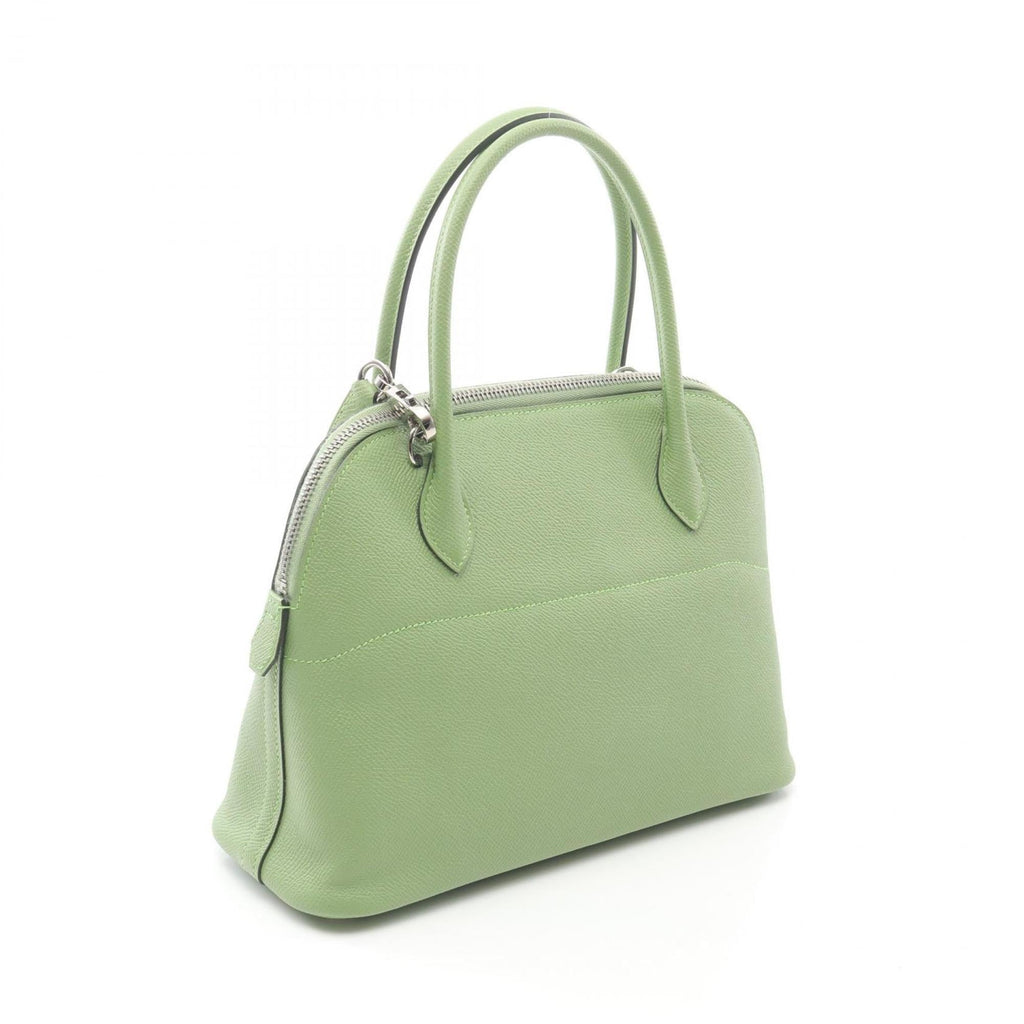 Hermes Hermès Bolide 27 Vert Cricket handbag, Epsom leather, women's, green