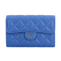 CHANEL Matelasse Tri-fold Wallet in Caviar Leather AP0232 for Women