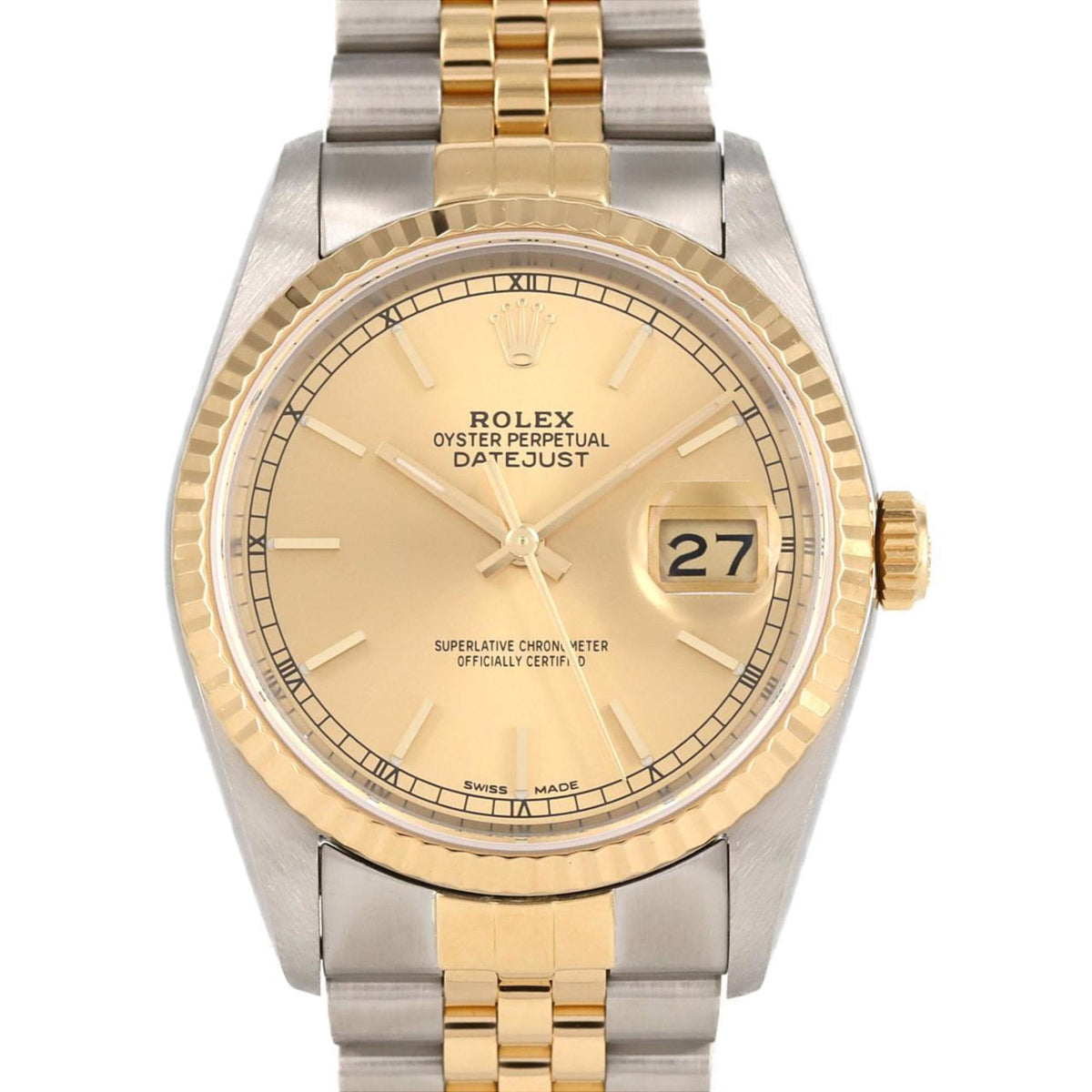 Rolex Datejust 16233 SSxYG Automatic Watch L Series — Very Good