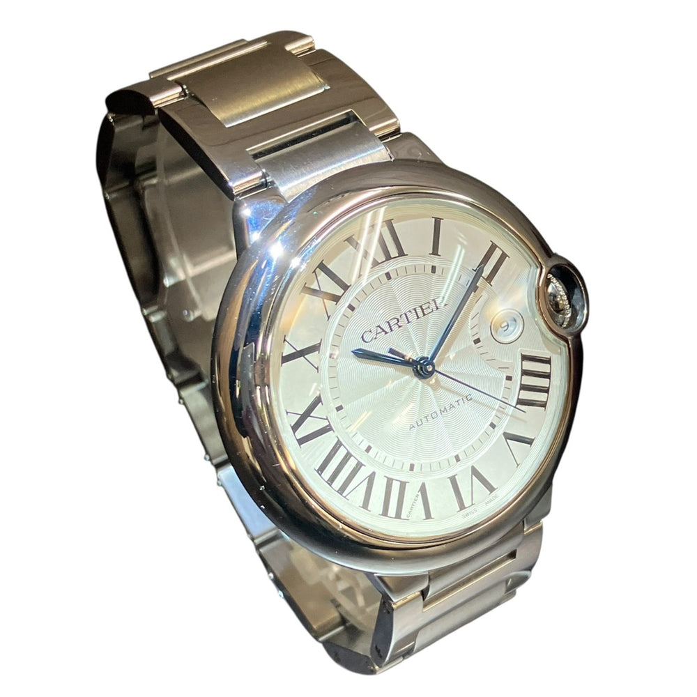 Cartier Ballon Bleu de automatic watch, stainless steel, silver dial, WSBB0049 — Very Good