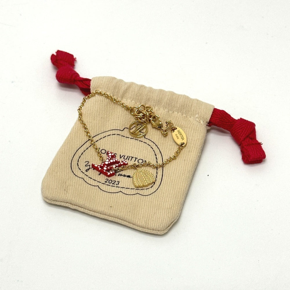 LOUIS VUITTON M0970A LV×YK Yayoi Kusama Collaboration Bracelet LV Iconic Infinity Dot Metal Women's Red — New - Store Return