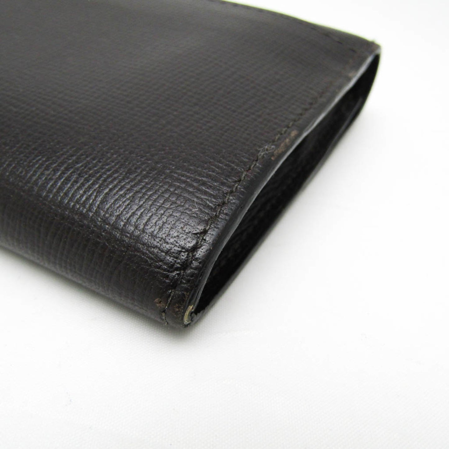 Valextra Punch Long Wallet With Coin Purse/3 Cards V9U14 Women,Men  Calfskin Long Wallet (bi-fold) Dark Brown