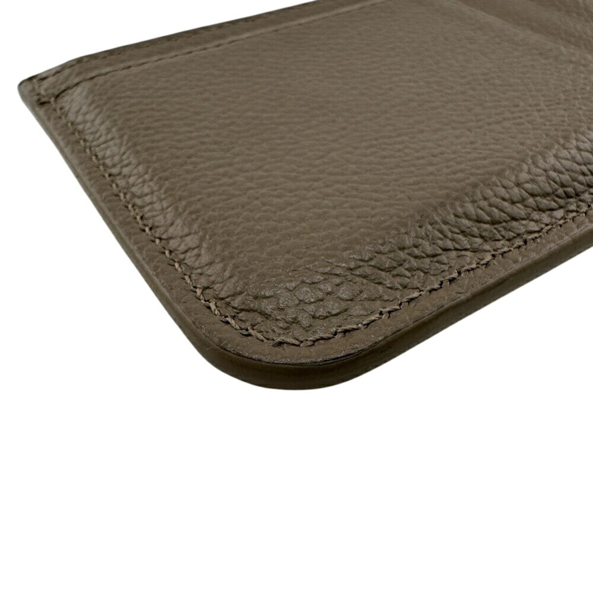 BALENCIAGA 594214 Card Holder Coin Case Wallet Brown Men's