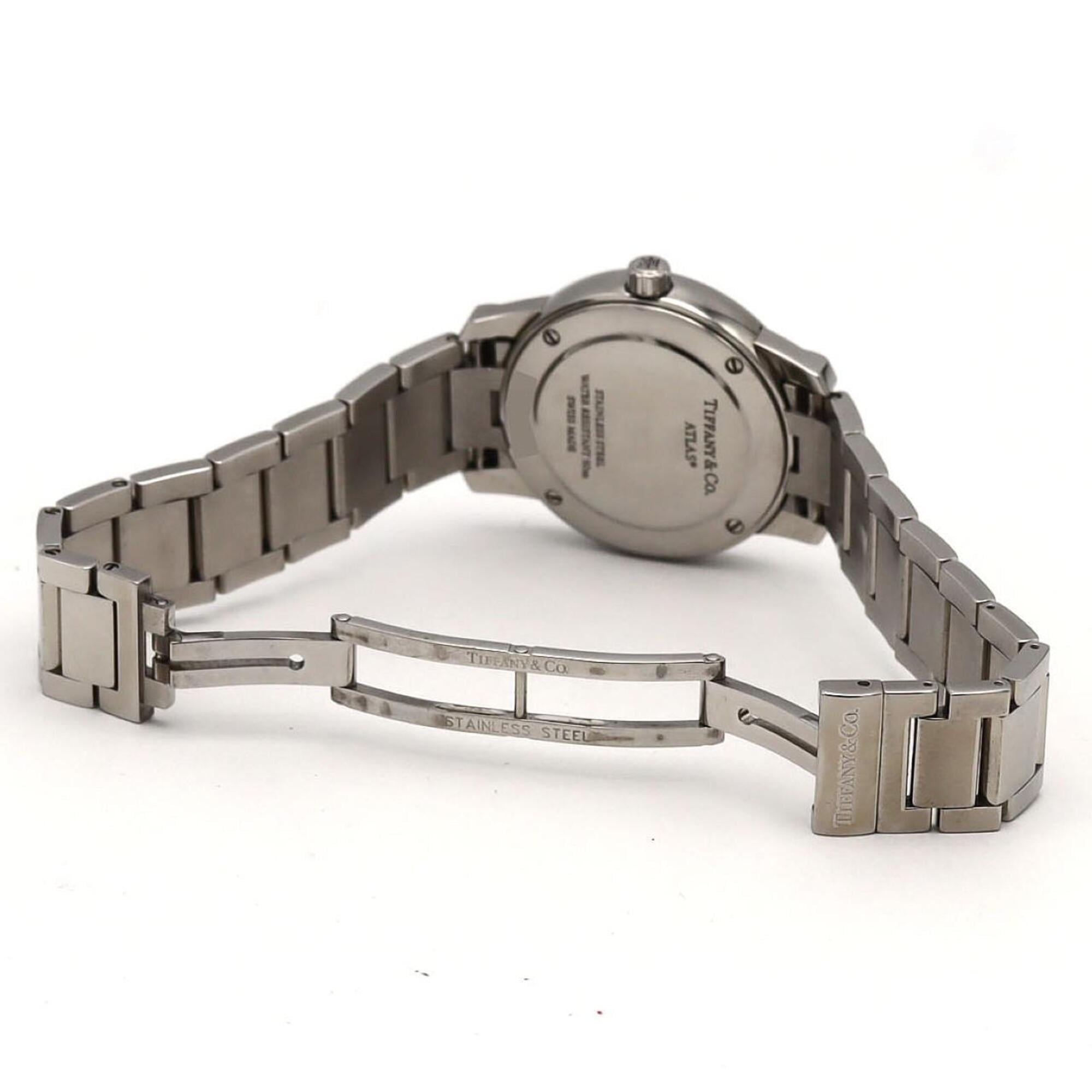 Tiffany & Co. Atlas 37447188 Stainless Steel Quartz Watch — Good