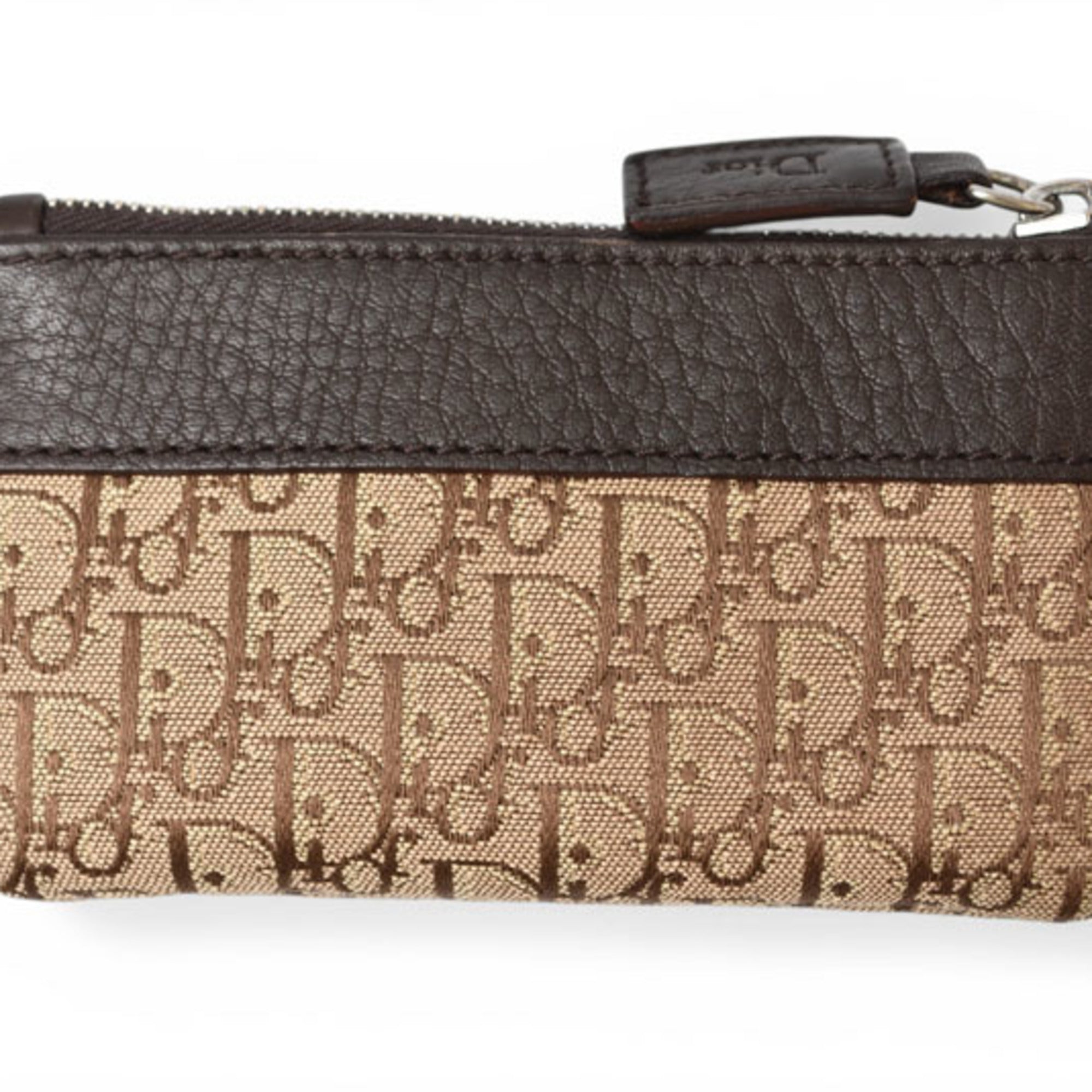 Christian Dior Key Pouch Coin Case - Street Chic Beige Brown — New - Store Return