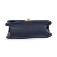 Chanel Chain Shoulder Bag Mini Matelassé Coco Mark Caviar Skin AS4406 CHANEL Handbag Women's — Like New